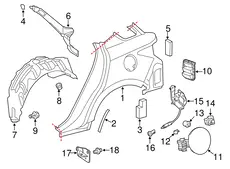 Подкрылок TOYOTA / LEXUS 6563776011