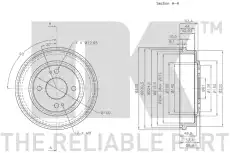 Тормозной барабан NK 252603