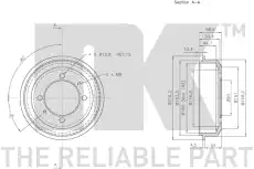 Тормозной барабан NK 253405