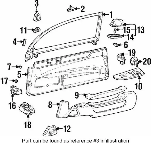 Уплотнитель двери TOYOTA / LEXUS 6765824010