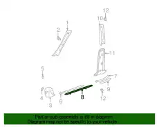 PLATE, FR DOOR 6791142011 TOYOTA / LEXUS