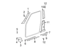 PLATE, FR DOOR 6791142011 TOYOTA / LEXUS