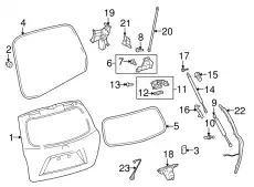 STAY ASSY, BACK 6896049385 TOYOTA / LEXUS