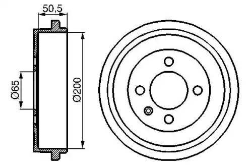 Тормозной барабан BOSCH 0 986 477 106