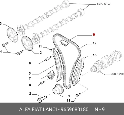 OE FIAT 9659680180