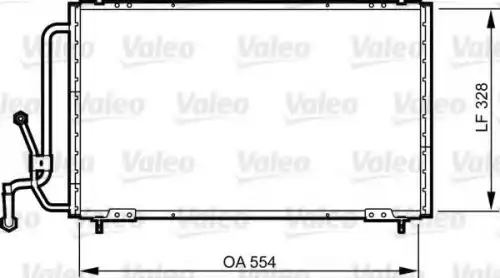 Радиатор кондиционера (конденсатор) VALEO 816835