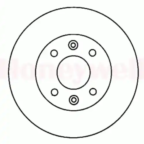 Тормозной диск BENDIX 561253B
