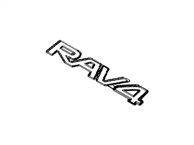EMBLEM, BACK DOOR, 7543142080 TOYOTA / LEXUS