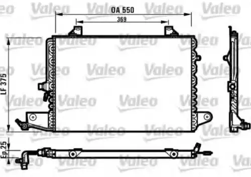Радиатор кондиционера (конденсатор) VALEO 816975