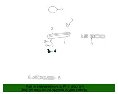 RETAINER, LUGGAGE 7589353010 TOYOTA / LEXUS