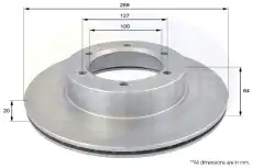 Тормозной диск COMLINE ADC0173V вентилируемый , передняя ось