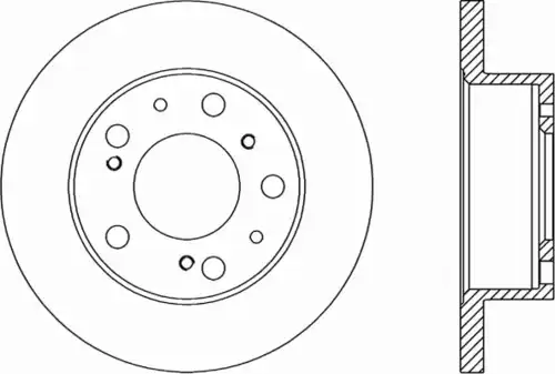 Тормозной диск OPEN PARTS BDR1136.10