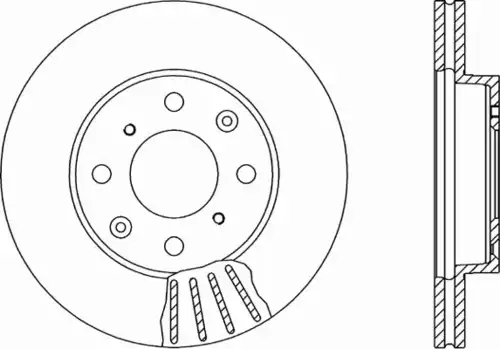 Тормозной диск OPEN PARTS BDR1213.20