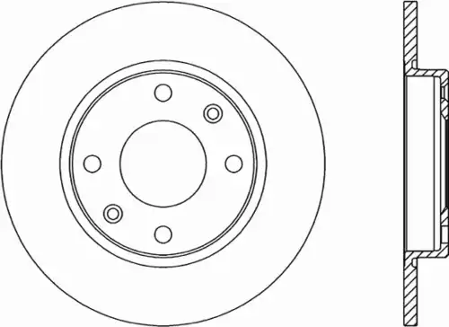 Тормозной диск OPEN PARTS BDR1428.10