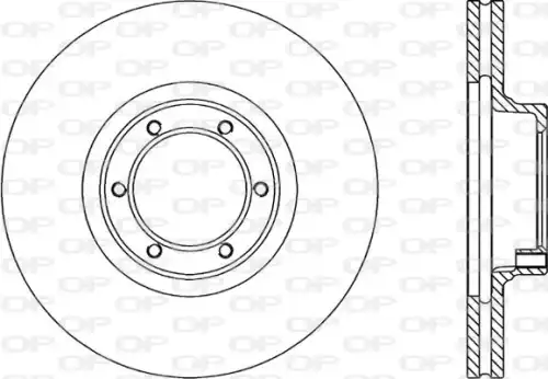 Тормозной диск OPEN PARTS BDR1440.20