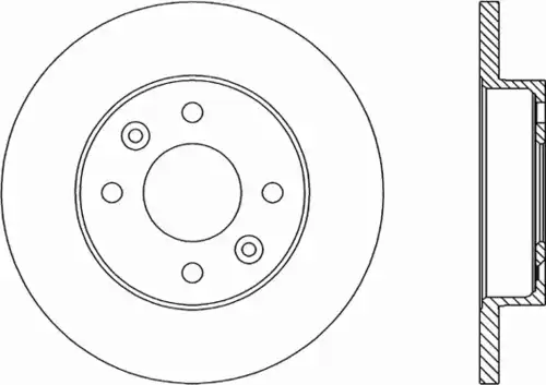 Тормозной диск OPEN PARTS BDR1446.10
