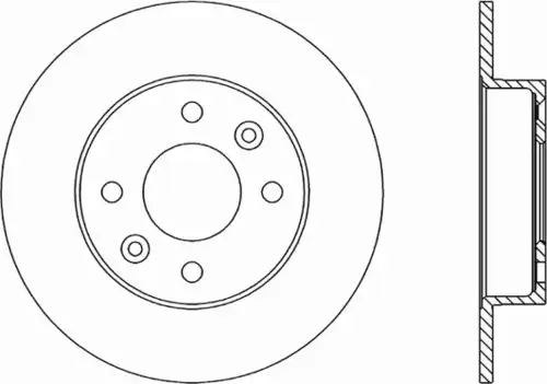 Тормозной диск OPEN PARTS BDR1447.10