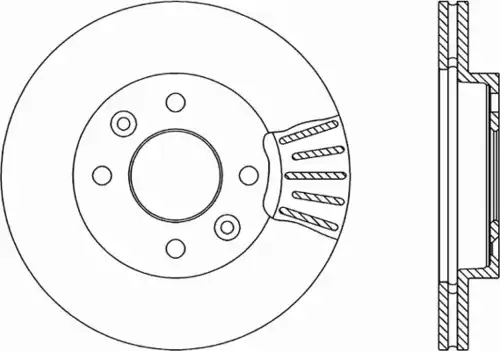 Тормозной диск OPEN PARTS BDR1450.20