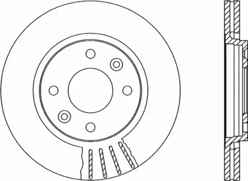 Тормозной диск OPEN PARTS BDR1457.20
