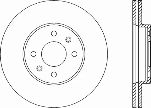 Тормозной диск OPEN PARTS BDR1464.20
