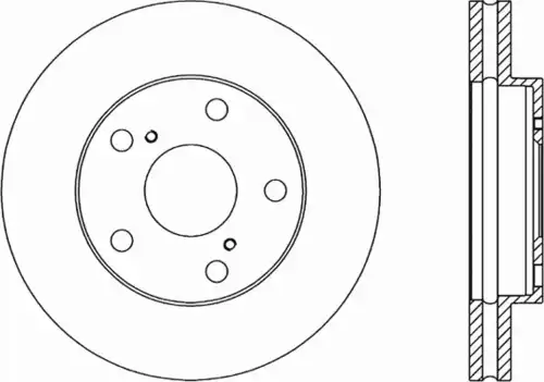Тормозной диск OPEN PARTS BDR1558.20