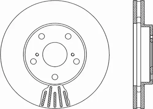 Тормозной диск OPEN PARTS BDR1876.20