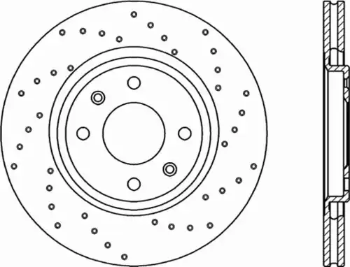 Тормозной диск OPEN PARTS BDRS1112.25