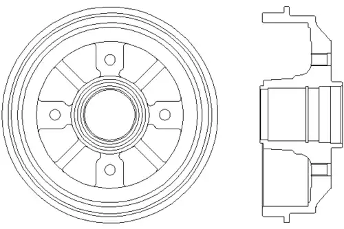 Тормозной барабан MINTEX MBD025