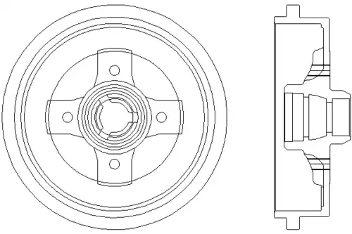 Тормозной барабан MINTEX MBD040