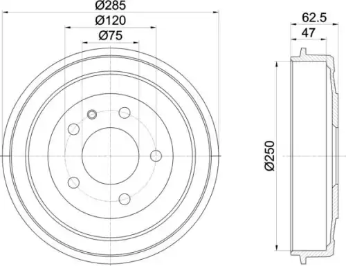 Тормозной барабан MINTEX MBD123