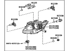 Фара TOYOTA / LEXUS 811100E150