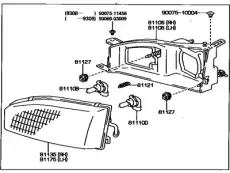 Фара TOYOTA / LEXUS 81110-33162