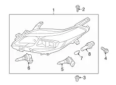 Фара TOYOTA / LEXUS 8115007121