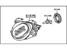 Фара TOYOTA / LEXUS 8115024090
