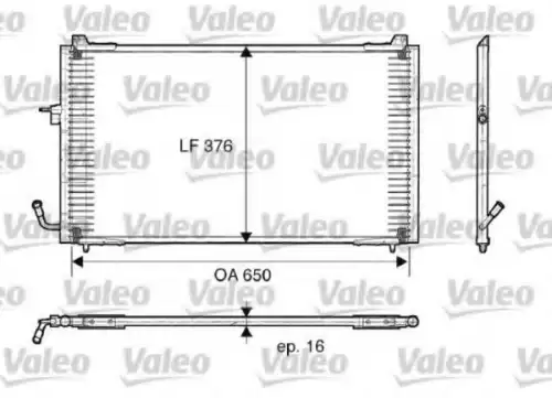 Радиатор кондиционера (конденсатор) VALEO 817375