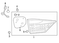 Фонарь задний TOYOTA / LEXUS 8159133230