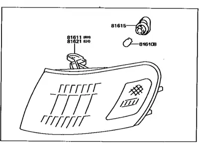 LAMP ASSY, 8162012600 TOYOTA / LEXUS