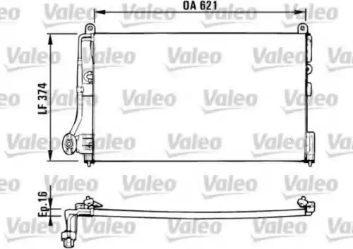 Радиатор кондиционера (конденсатор) VALEO 816882