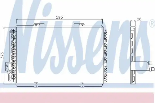 Радиатор кондиционера (конденсатор) NISSENS 94244