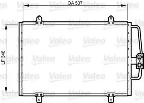 Радиатор кондиционера (конденсатор) VALEO 816912