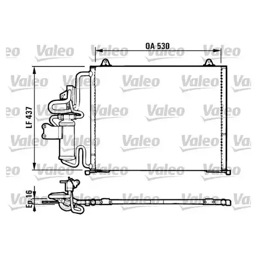 Радиатор кондиционера (конденсатор) VALEO 816987