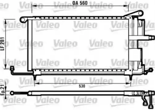 Радиатор кондиционера (конденсатор) VALEO 816909