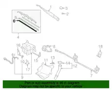 PLATE, WIPER BLADE 8522410190 TOYOTA / LEXUS