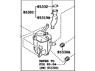JAR, WASHER, A 8531521040 TOYOTA / LEXUS
