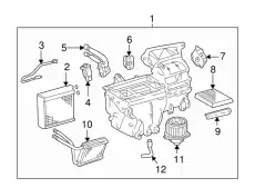 Отопитель воздушный TOYOTA / LEXUS 8701002260