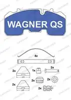 Тормозные колодки дисковые WAGNER 2926504950