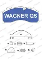 Тормозные колодки дисковые WAGNER 2910804950