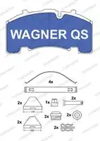 Тормозные колодки дисковые WAGNER 2926404950