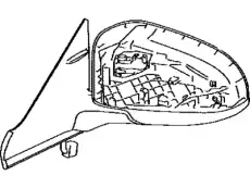 MIRROR SUB-ASSY, 8790606040 TOYOTA / LEXUS
