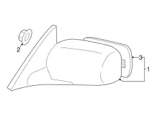 MIRROR ASSY, OUTER R 87910AA907 TOYOTA / LEXUS